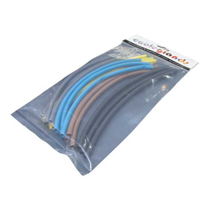 6.4mm to 3.2mm Heat Shrink Tubing Pack - Multi Colours